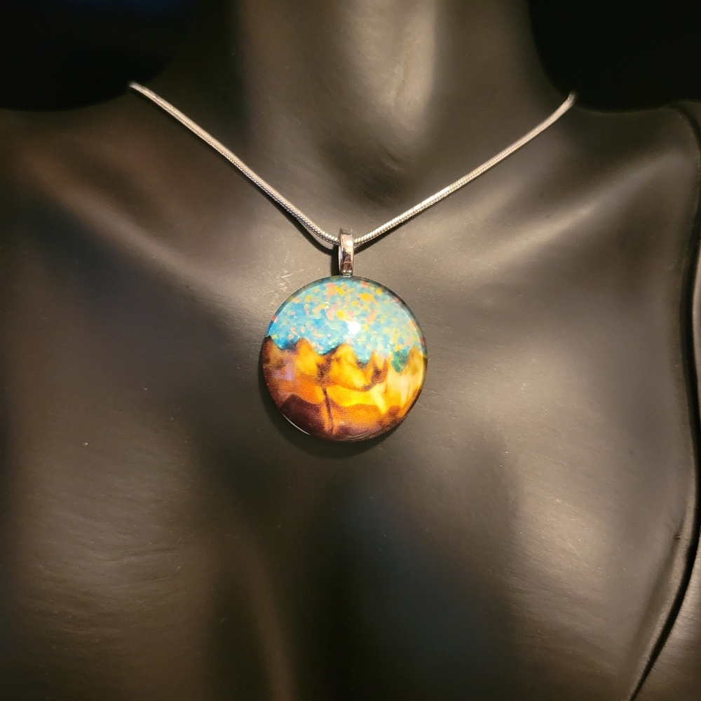 2/$20 Sky & Mountains Pendent Necklace - Picture 2 of 4